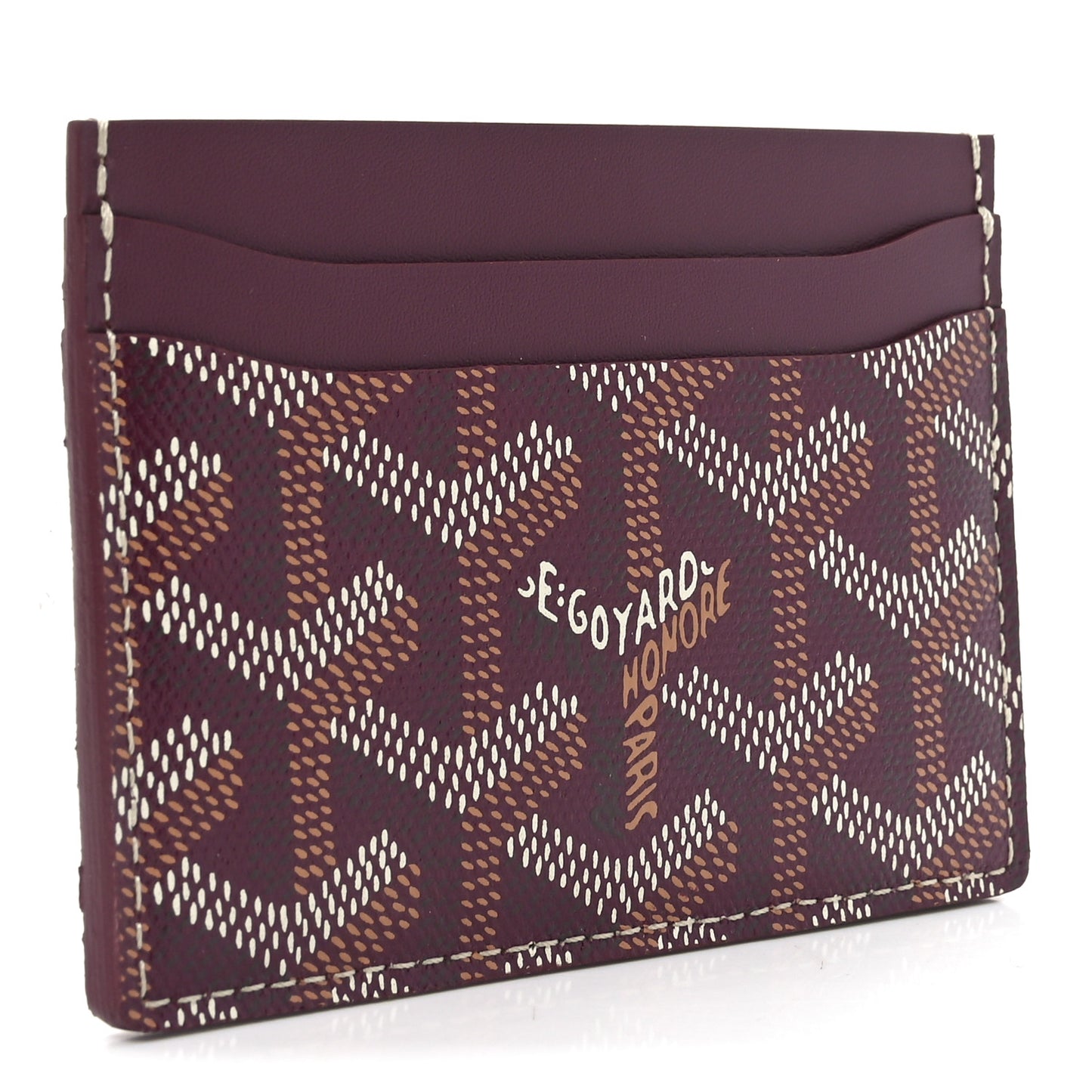 Goyardine Saint Sulpice Card Holder Bordeaux