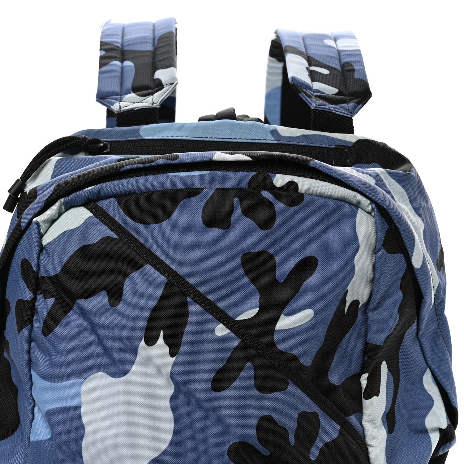 Valentino Garavani Nylon Camouflage Backpack Blue 6 of 8