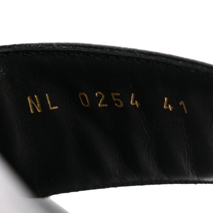 Louis Vuitton Grained Calfskin Sunset Comfort Flat Sandals 41 Black 9 of 9
