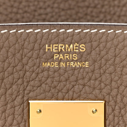 Hermes Togo Birkin 30 Etoupe 6 of 12