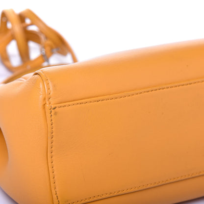 Fendi Nappa Mini Peekaboo Iconic Satchel Giallo Syrup 11 of 25