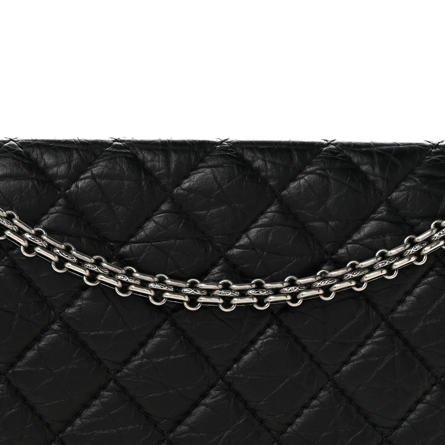 Aged Calfskin Quilted 2.55 Reissue 226 Flap Black