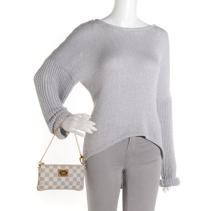 Louis Vuitton Damier Azur Pochette Milla MM 2 of 8