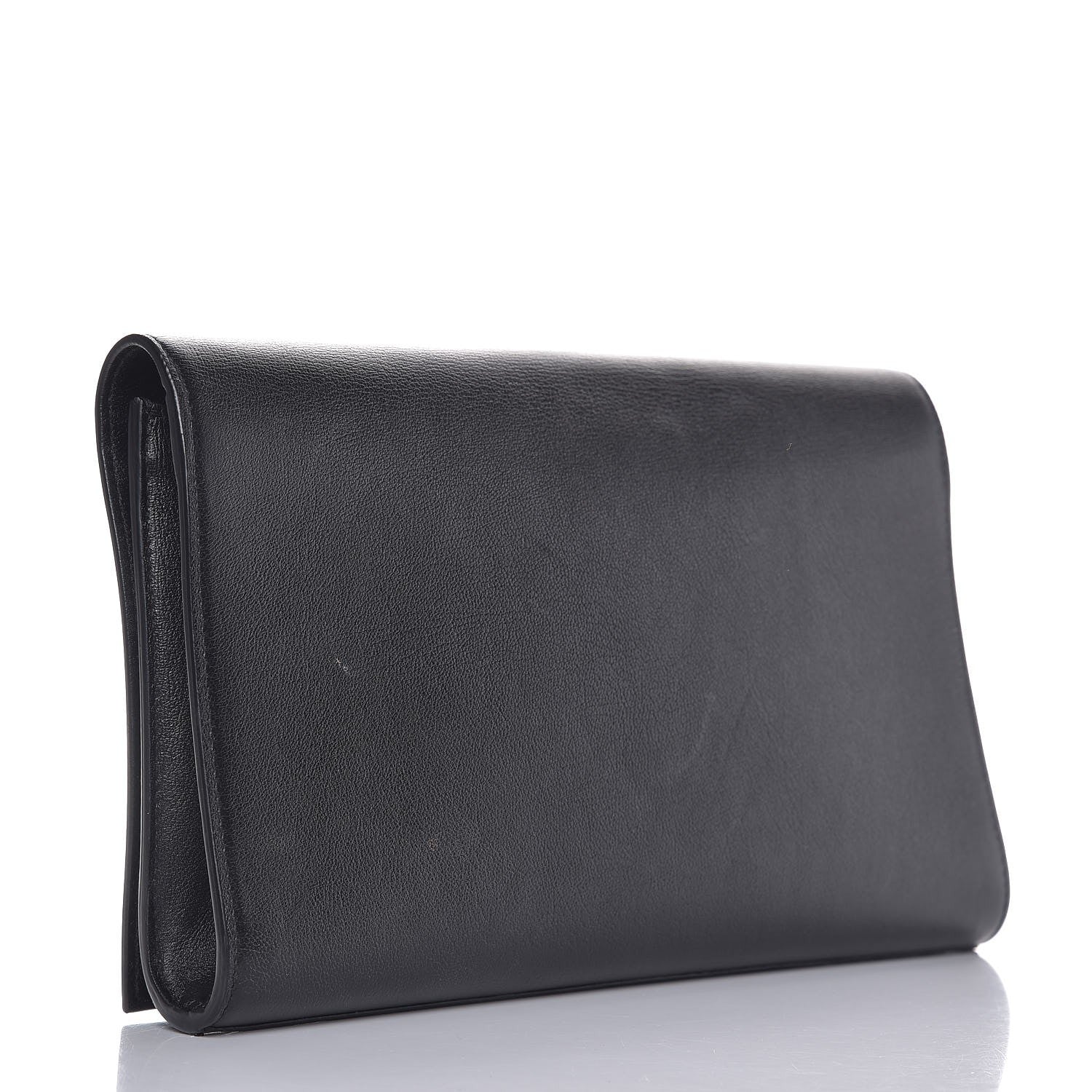 Saint Laurent Calfskin Monogram Large Belle De Jour Clutch Black 3 of 10