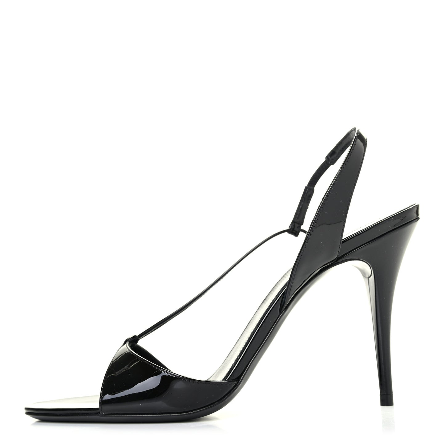 Patent Calfskin Anouk 110 Sandals 38 Black