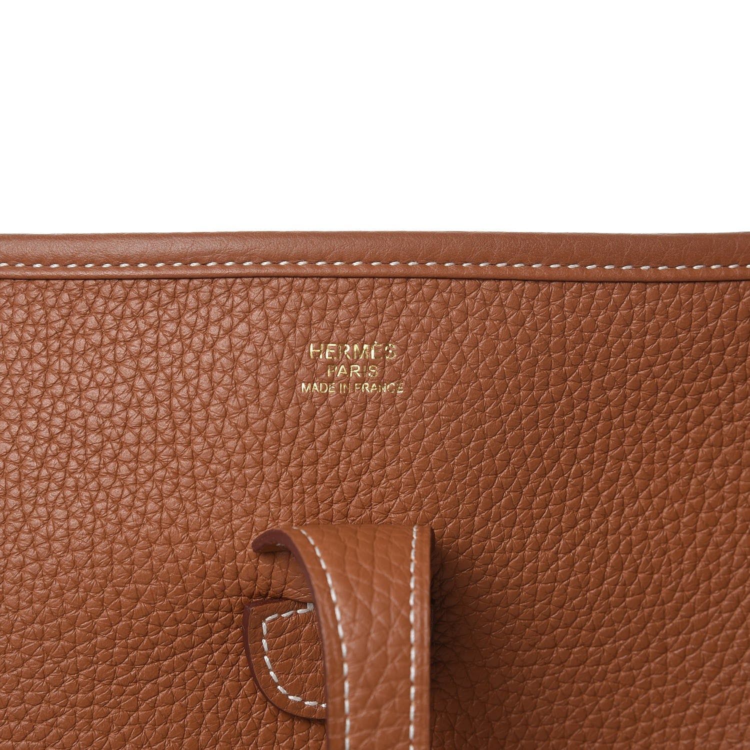 Hermes Taurillon Clemence Evelyne III PM Gold 6 of 9