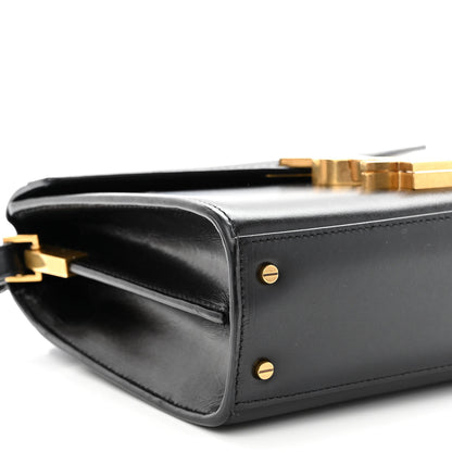 Saint Laurent Calfskin Mini Classic Monogram Cassandra Top Handle Black 8 of 9