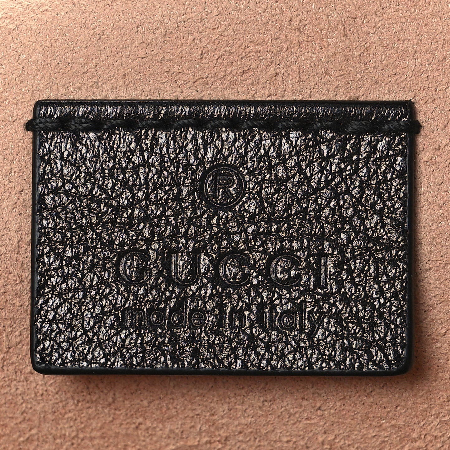 Azalea Calfskin Matelasse Heart GG Marmont Zip Pouch Black