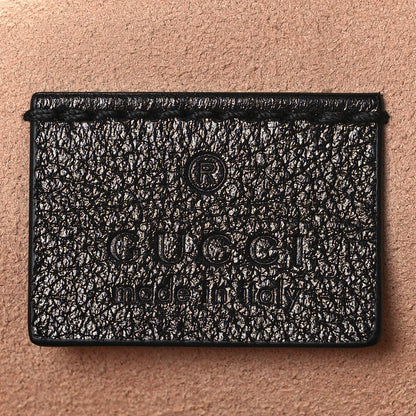 Gucci Azalea Calfskin Matelasse Heart GG Marmont Zip Pouch Black 6 of 9