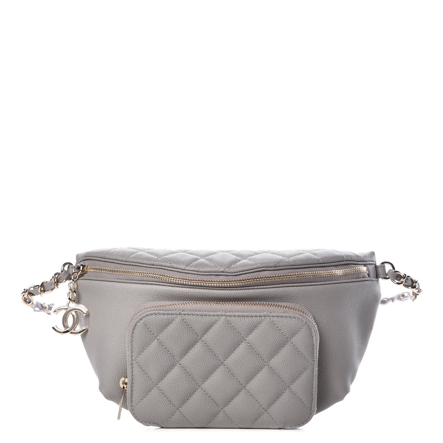 Chanel Caviar Quilted Business Affinity Waist Bag Grey 1 of 8