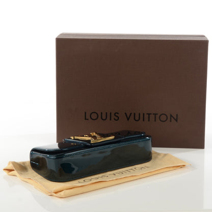 Louis Vuitton Patent Sobe Clutch Blue Nuit 4 of 7