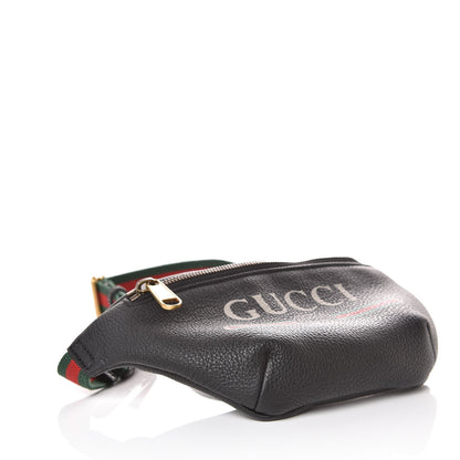 Gucci Grained Calfskin Small Logo Belt Bag Black 4 of 8