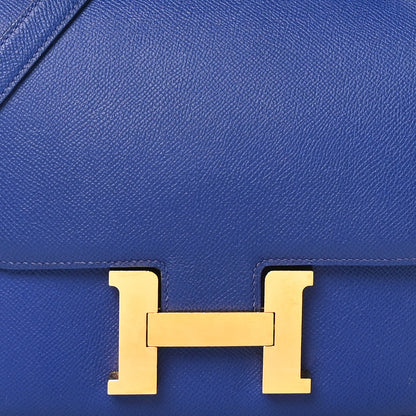 Hermes Epsom Constance 24 Bleu Electrique 9 of 11