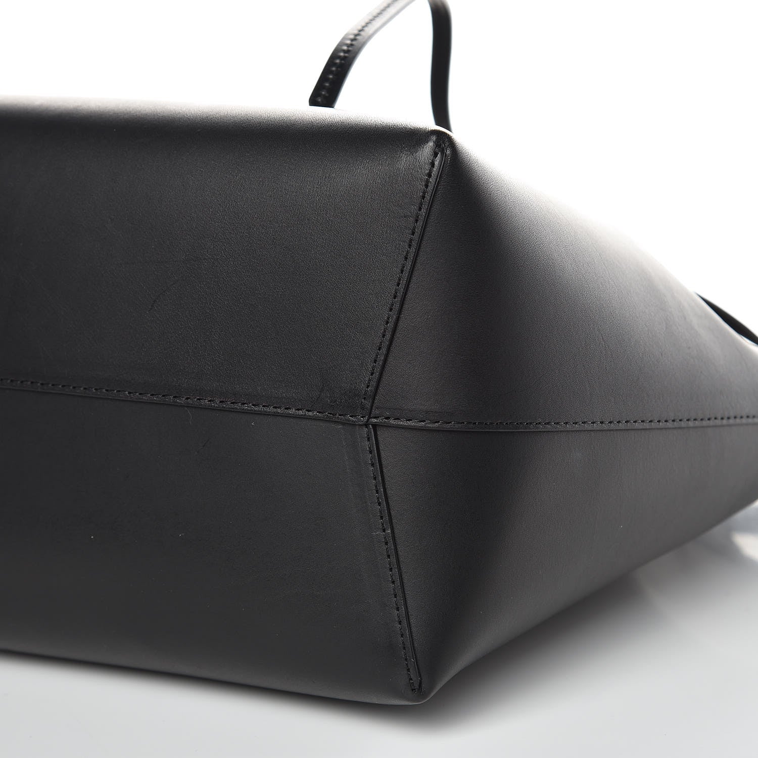 Mansur Gavriel Vegetable Tanned Calfskin Bucket Bag Black Flamma 9 of 10