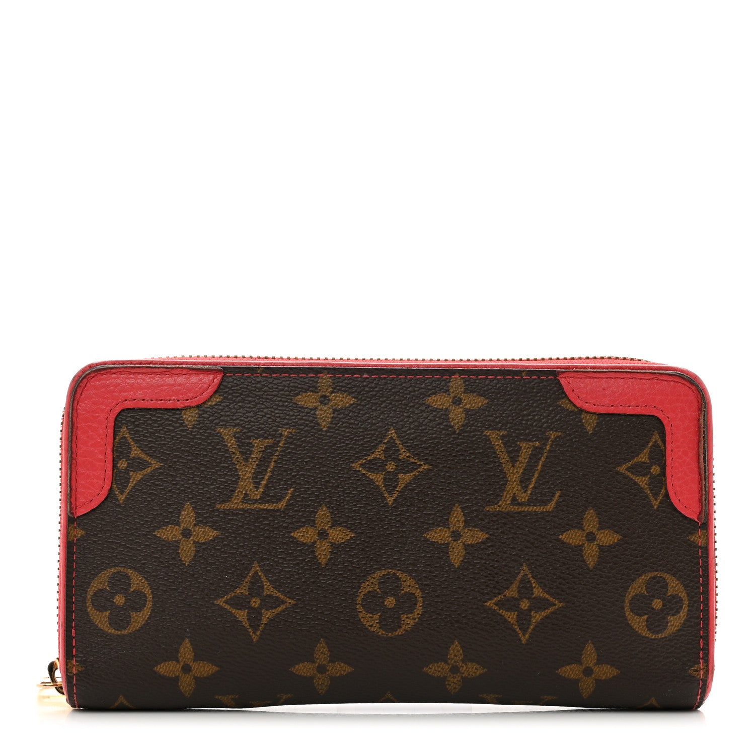 Louis Vuitton Monogram Retiro Zippy Wallet Cherry 1 of 9