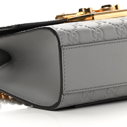 Gucci Guccissima Small Padlock Shoulder Bag Grey 9 of 14