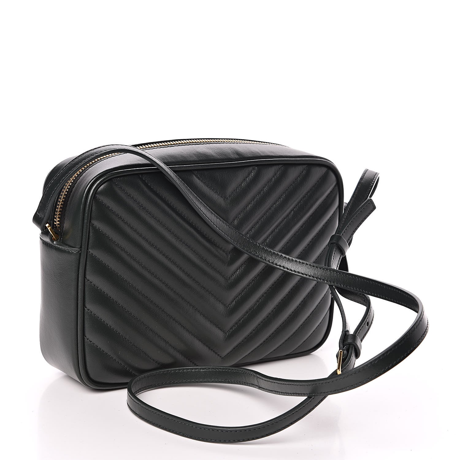 Saint Laurent Calfskin Matelasse Monogram Lou Camera Bag Green 3 of 10