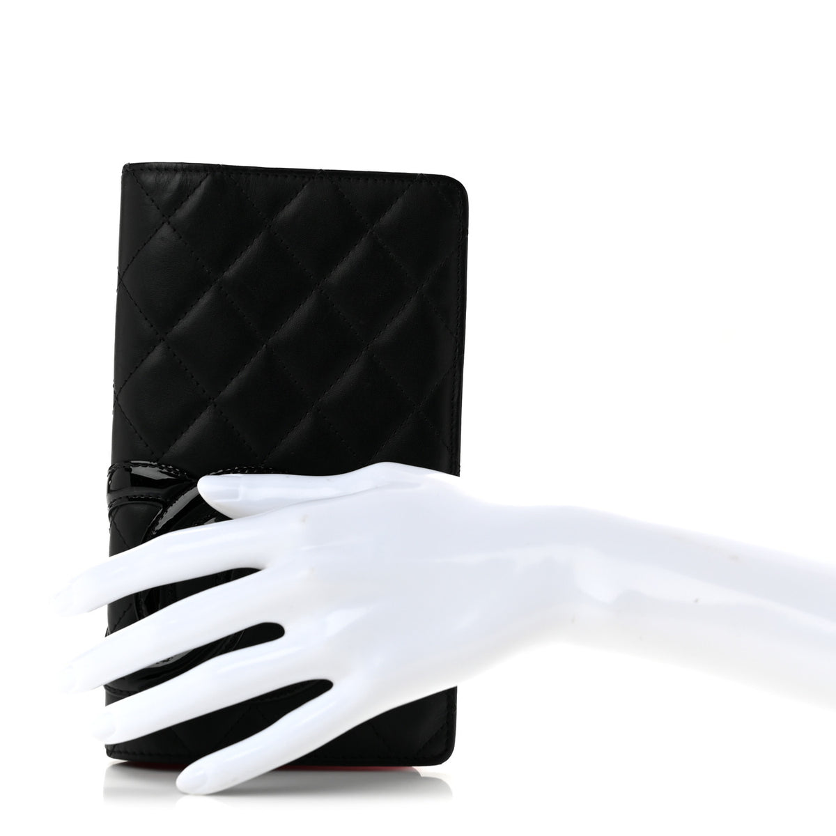 Chanel Calfskin Quilted Cambon Yen Wallet Black 2 of 12