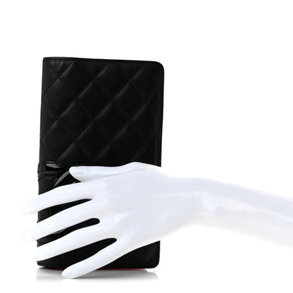 Chanel Calfskin Quilted Cambon Yen Wallet Black 2 of 12