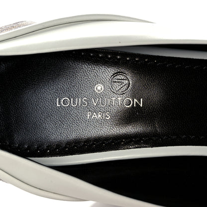 Louis Vuitton Calfskin Monogram Damier Tressage Matchmake Pumps 36 White 7 of 9