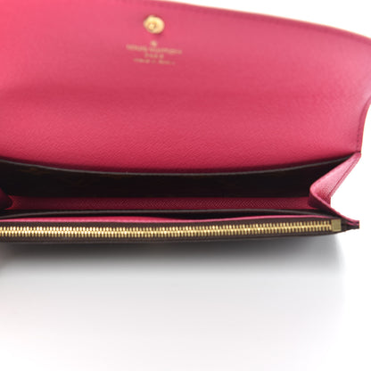 Louis Vuitton Monogram Bloom Flower Emilie Wallet 5 of 7