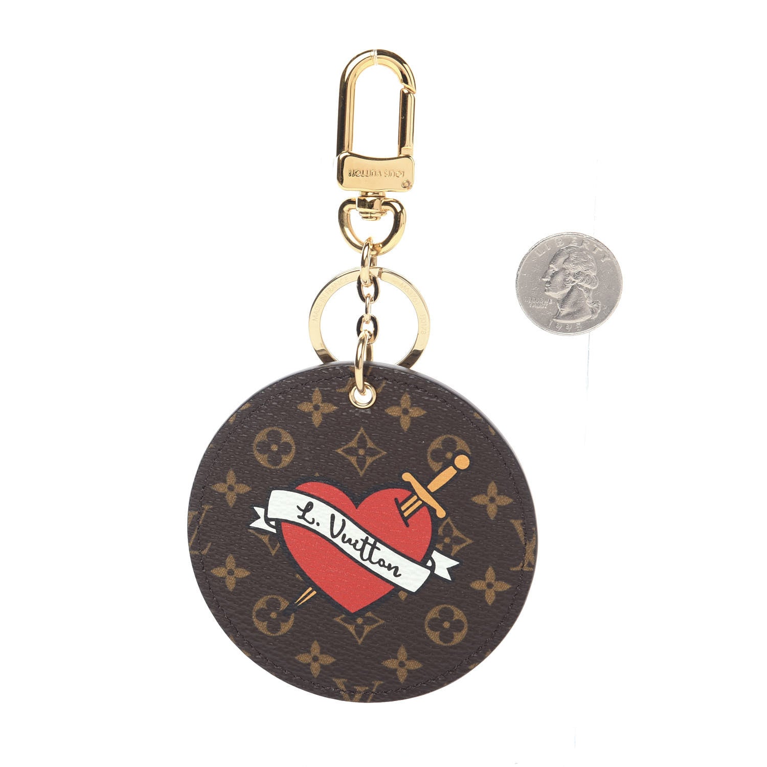 Louis Vuitton Monogram Stories Bag Charm Key Holder 2 of 2