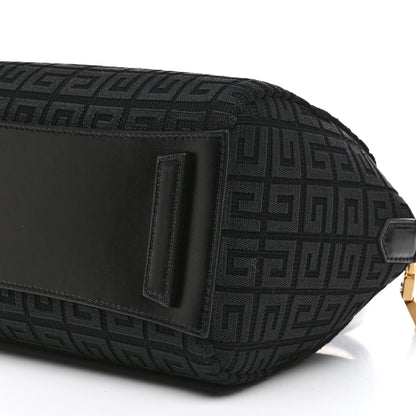 Givenchy Canvas Jacquard Embroidered Calfskin 4G Mini Antigona Black 10 of 17