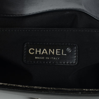 Chanel Faded Calfskin Medium Studded Boy Flap Black 7 of 11