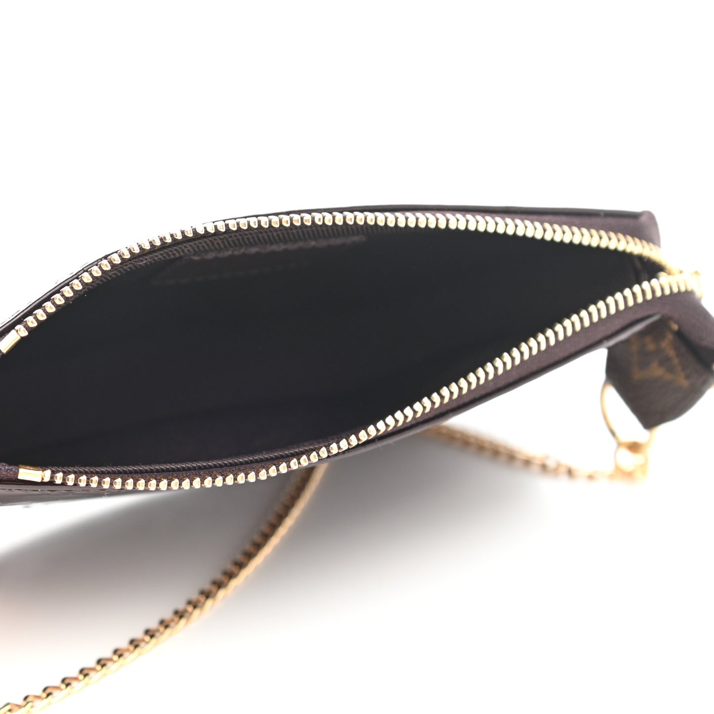 Vernis Monogram Mini Pochette Accessories Amarante