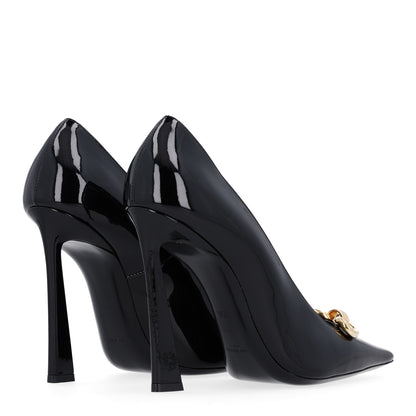 Saint Laurent Vernice Grupy Silvana 110mm Pumps 39.5 Oro Antico Black 5 of 10