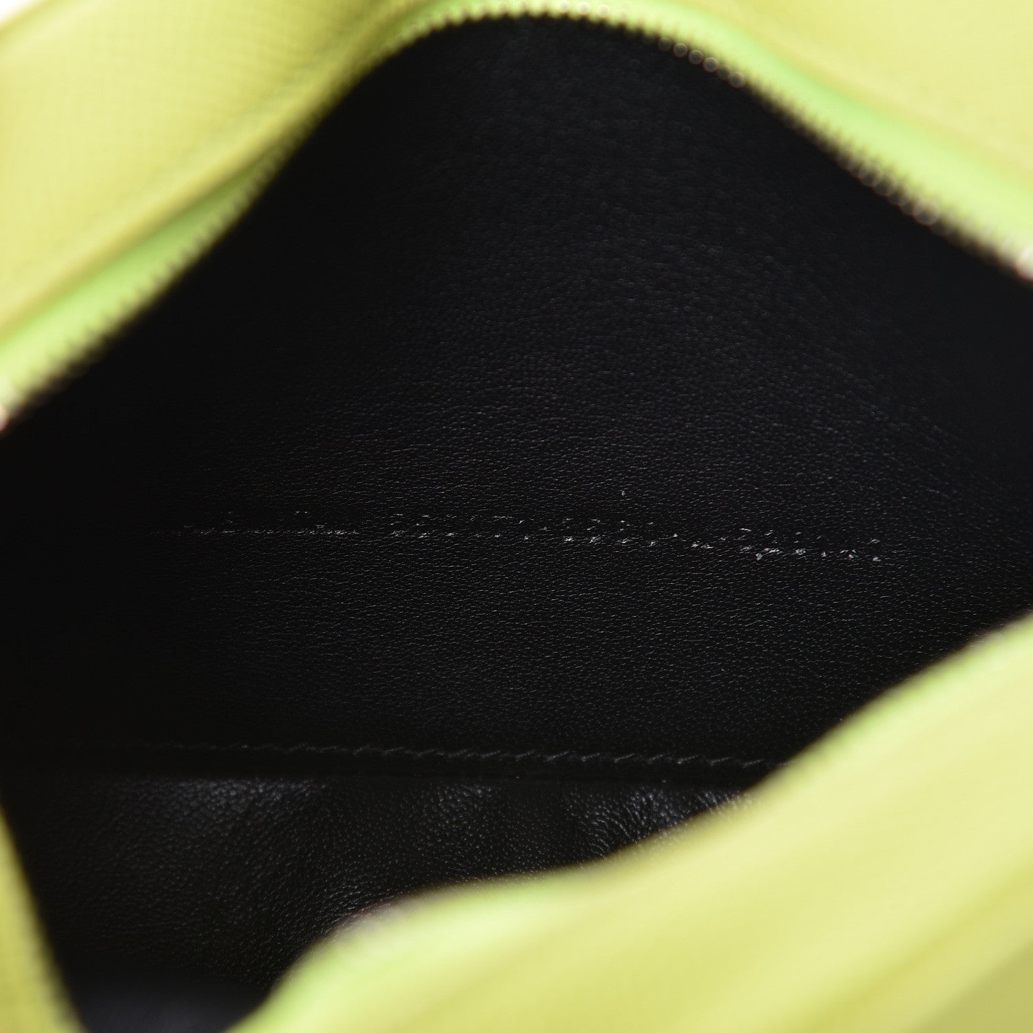 Balenciaga Signature Grained Calfskin Logo XS Ville Camera Bag Acid Green Black 7 of 10