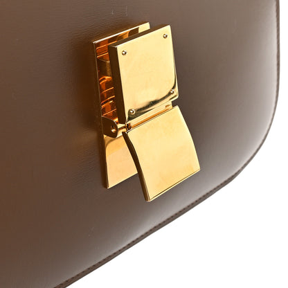 Celine Box Calfskin Medium Classic Box Flap Bag Camel 11 of 11