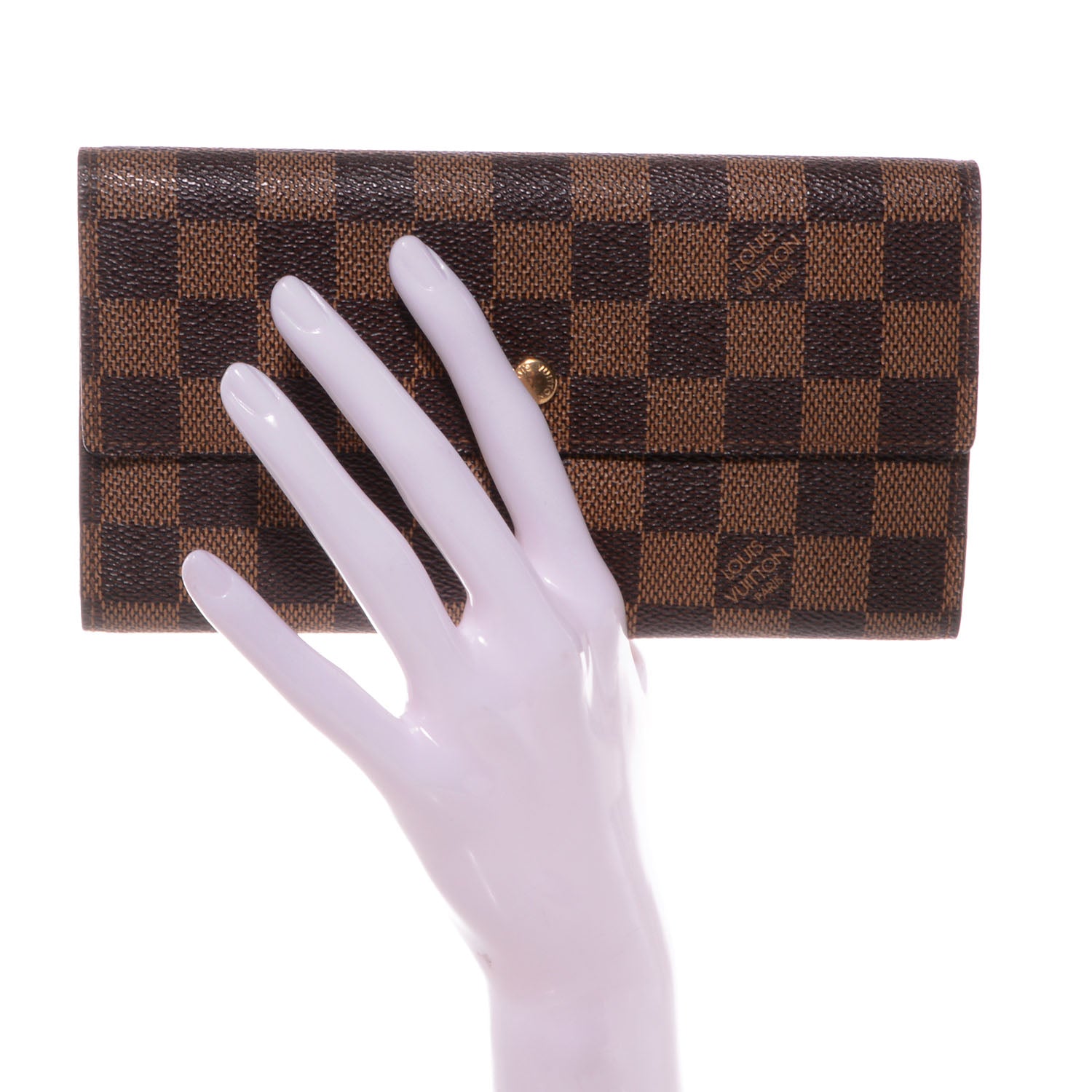 Louis Vuitton Damier Ebene Porte Tresor International Wallet 2 of 7