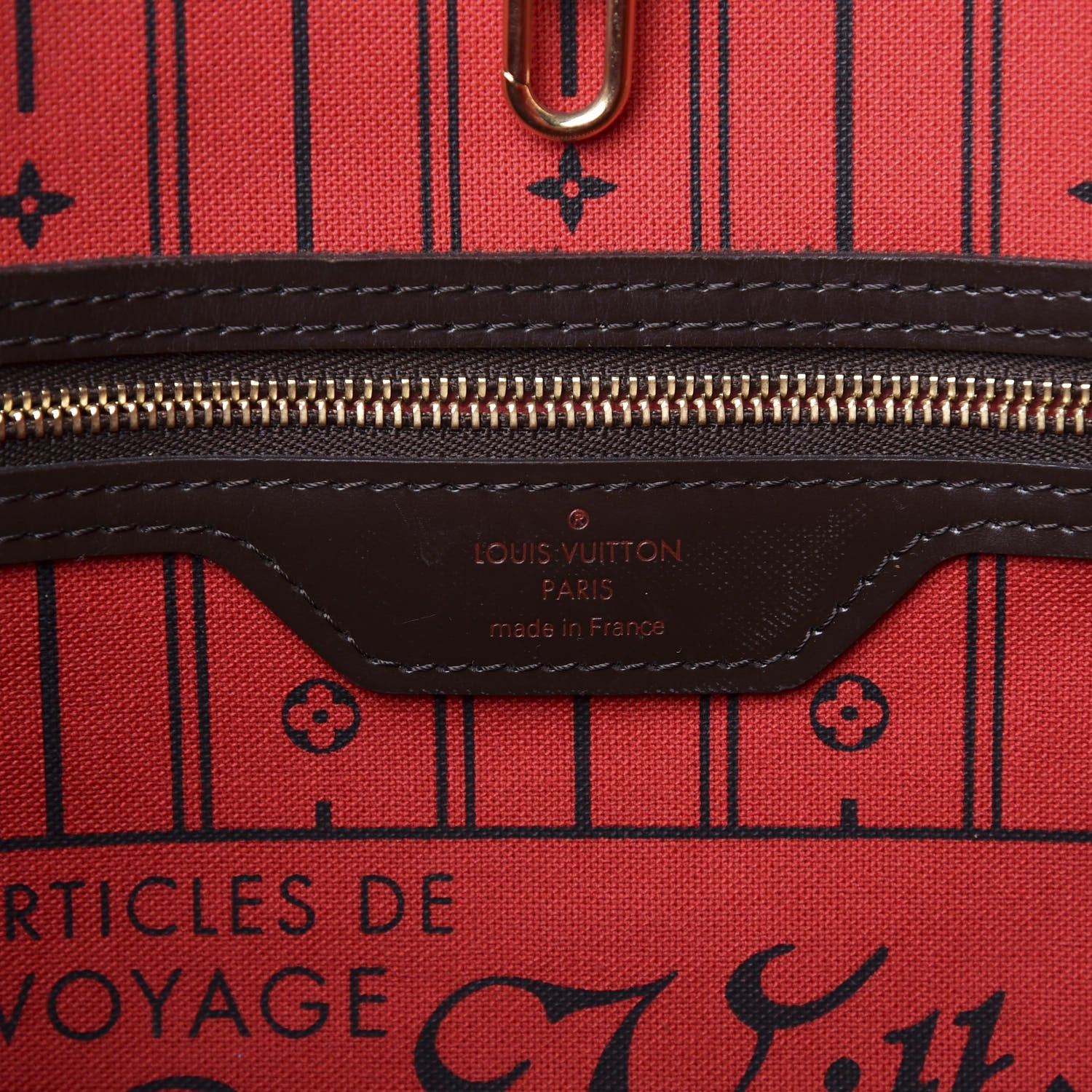 Louis Vuitton Damier Ebene Neverfull MM 7 of 9