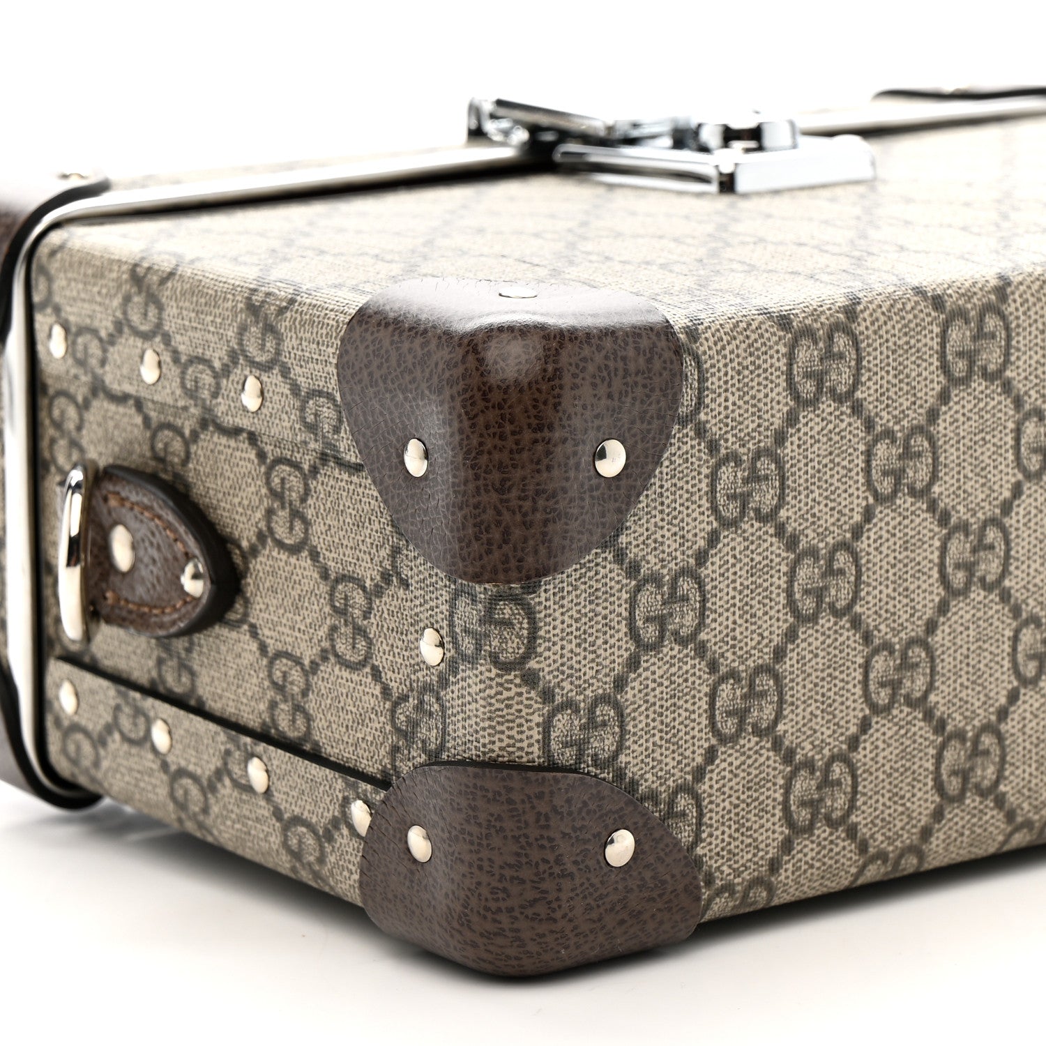 Gucci GG Supreme Monogram Globe-Trotter Beauty Case Brown 9 of 13