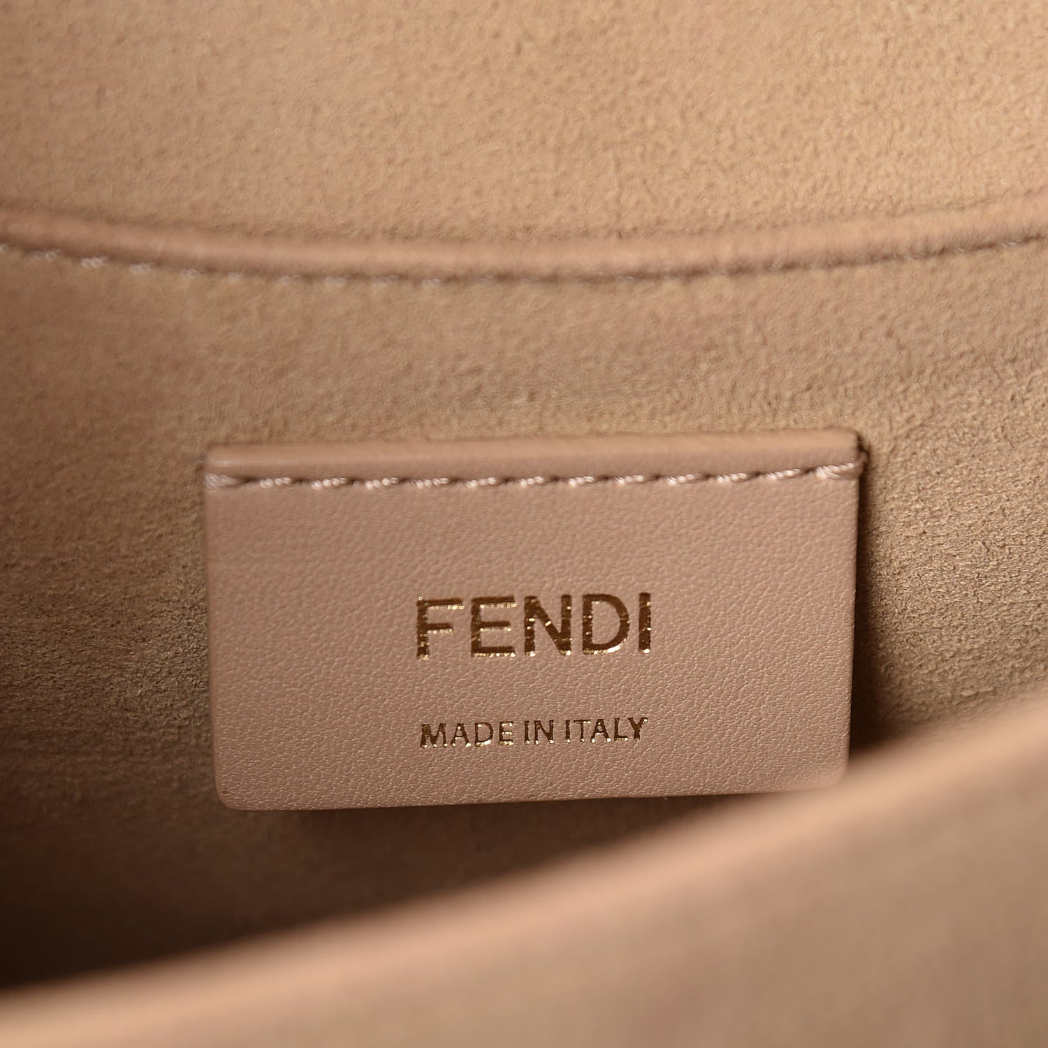 Fendi Vitello Liberty Bi-Color FF 1974 Embossed Kan I Shoulder Bag Black Maya 7 of 12