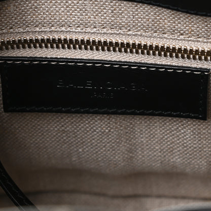 Balenciaga Calfskin Elaphe Snakeskin Mini Padlock All Afternoon Tote Black 5 of 9
