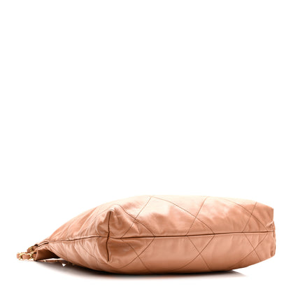 Chanel Shiny Calfskin Quilted Small Chanel 22 Beige 5 of 12