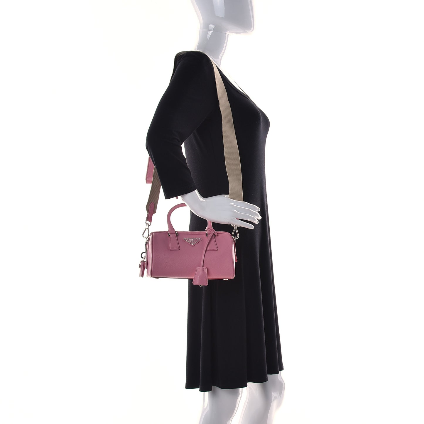 Saffiano Lux Top Handle Crossbody Bag Petalo