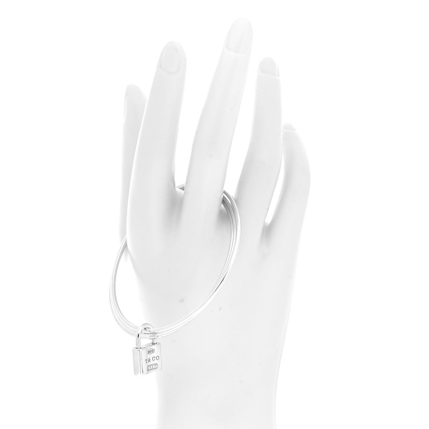 Sterling Silver 1837 Triple Bangle Lock Bracelet