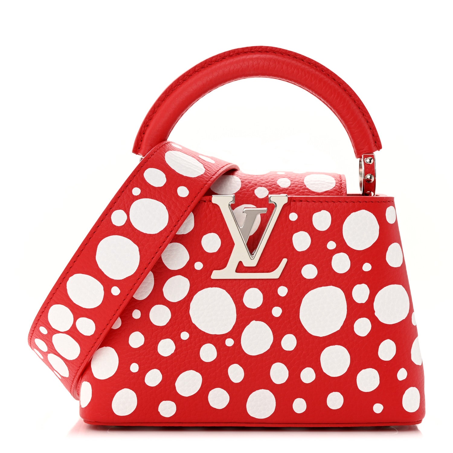 Louis Vuitton LV X YK Taurillon Capucines Mini Red White 1 of 11