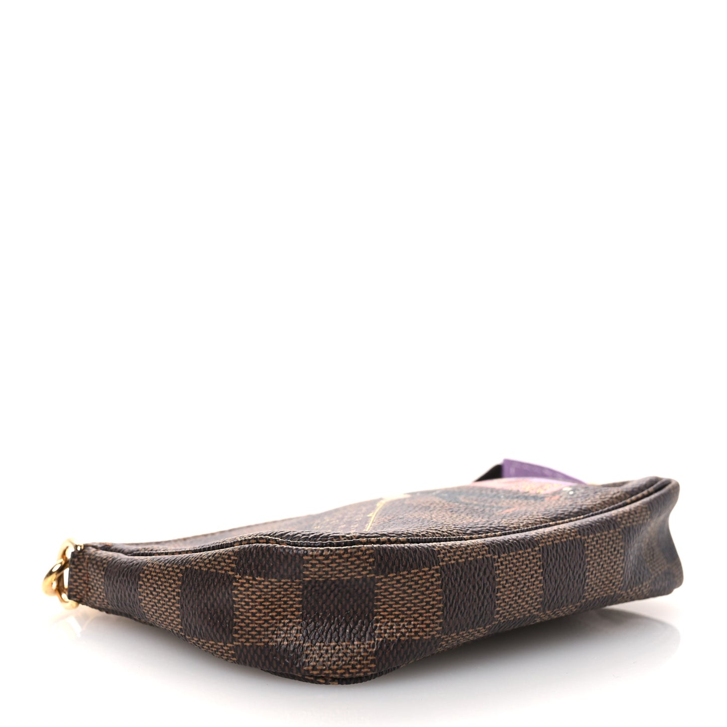 Damier Ebene Illustre Mini Pochette Accessories Violet