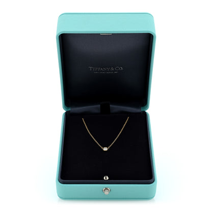 Tiffany 18K Yellow Gold Diamond .17ct Elsa Peretti Diamonds by the Yard Pendant Necklace 5 of 5