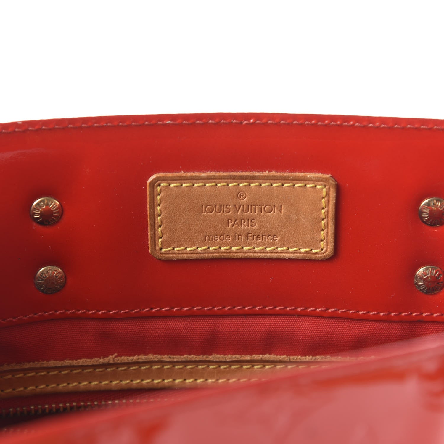 Louis Vuitton Vernis Reade MM Rouge 8 of 11
