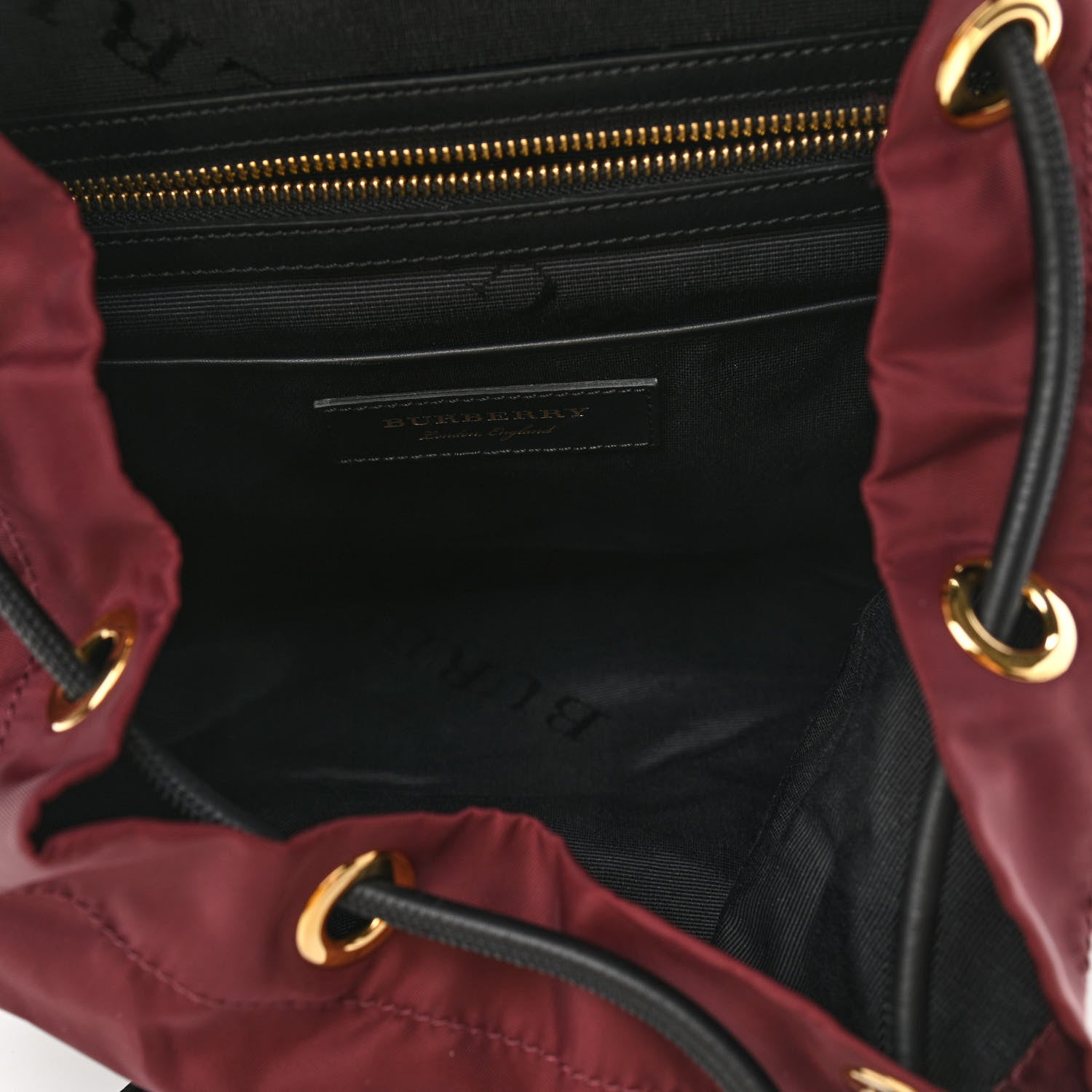 Burberry Nylon Medium Rucksack Backpack Burgundy Red 5 of 10