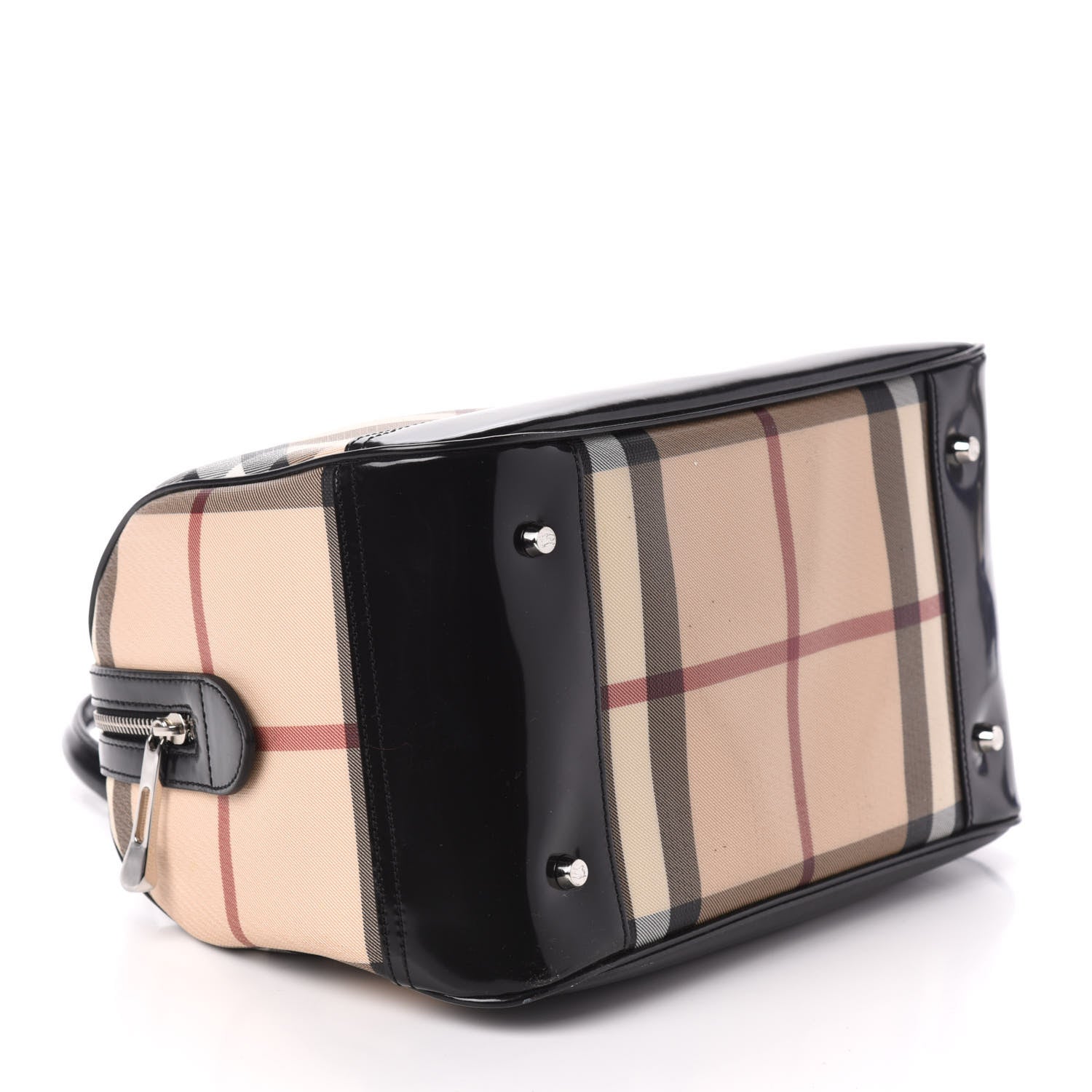 Burberry Nova Check Bowling Bag Black 4 of 9