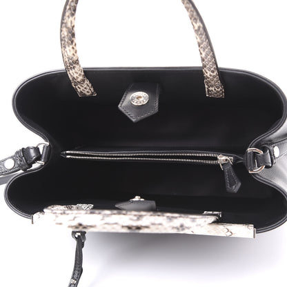 Fendi Vitello Dolce Elaphe Petite 2Jours Tote Black 4 of 8