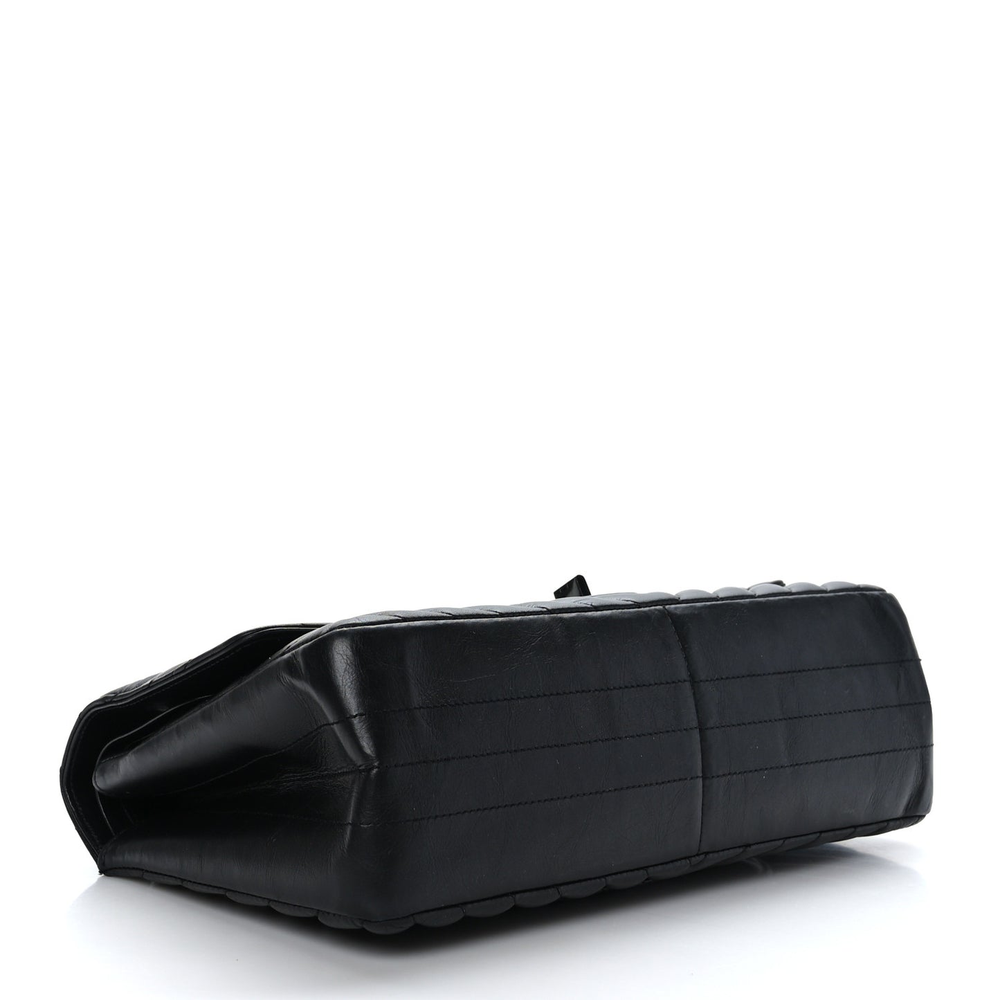 Aged Calfskin Chevron Quilted 2.55 Reissue 226 So Black