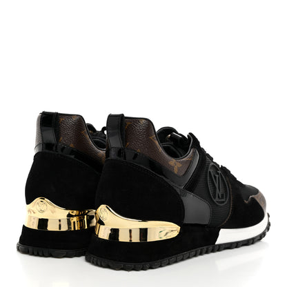 Louis Vuitton Suede Monogram Run Away Sneakers 36.5 Black 4 of 8