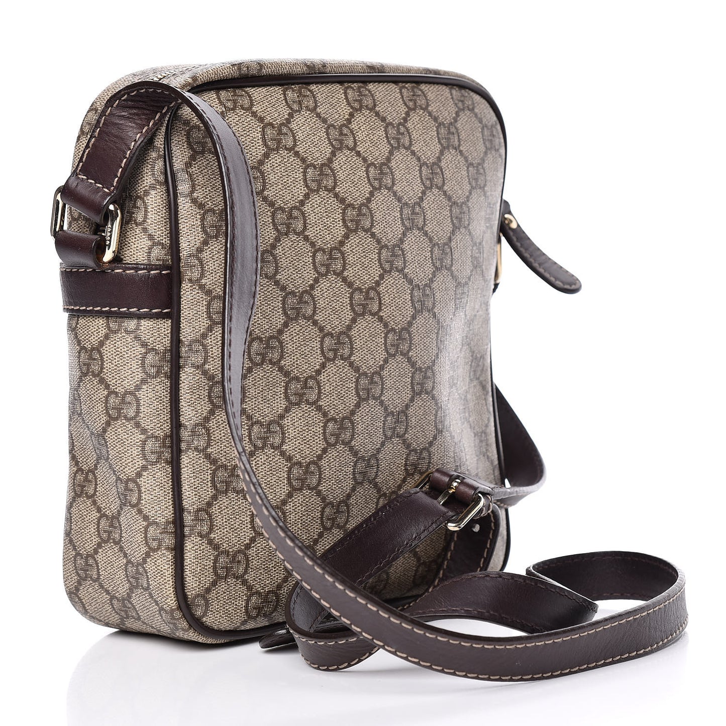 GG Plus Monogram Messenger Bag Dark Brown